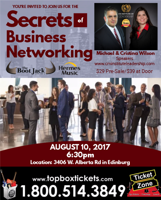 Secrets of Networking Flyer Aug 2017